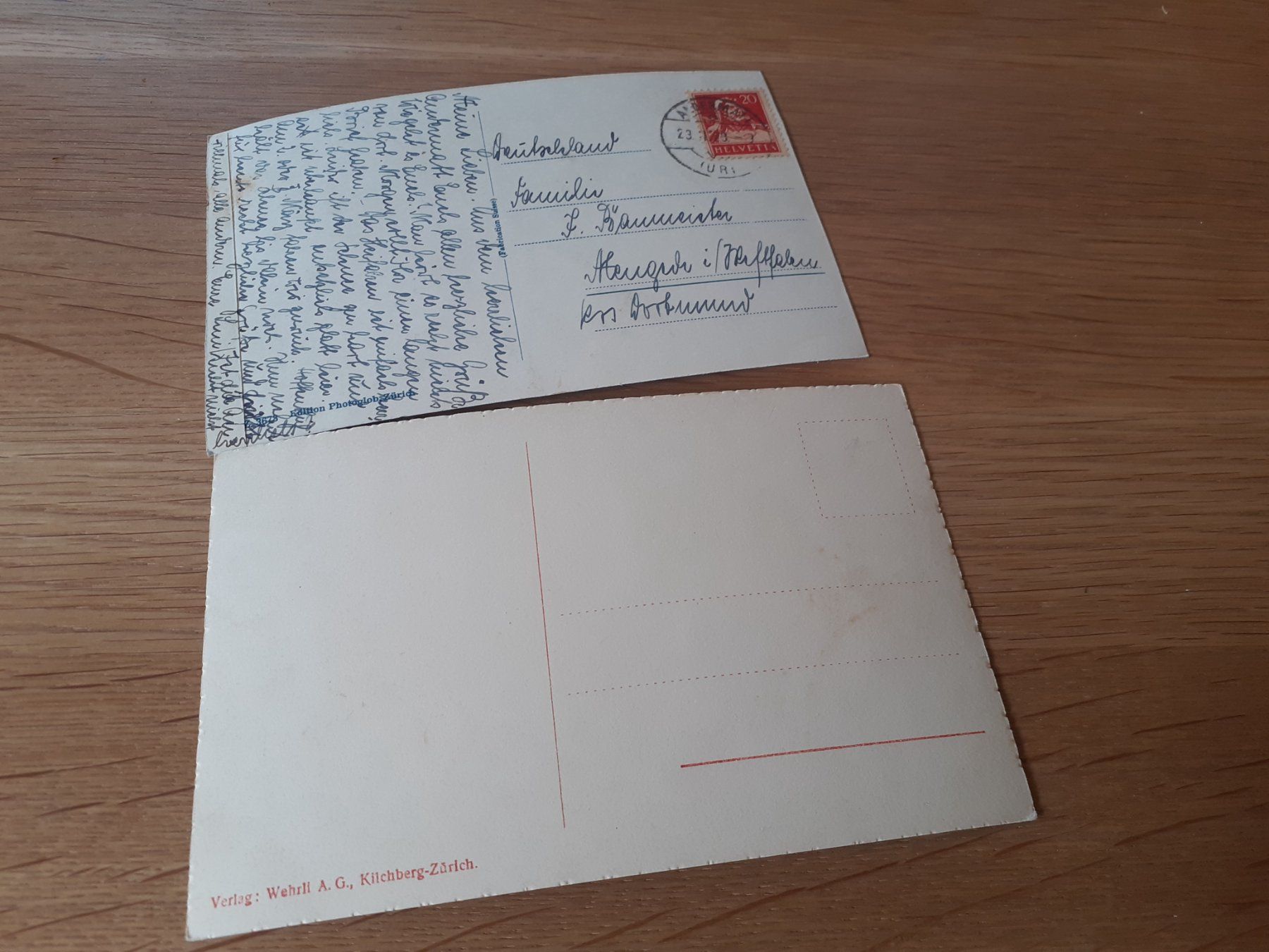 Cartoline postali: ANDERMATT - WINTER - 1928 - und SOMMER – Usato da Winterthur venduto da Ornyx7 1