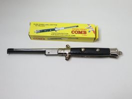 2003 Stilettkamm Scherz Strähl unbenutzt Comb Klapp Kamm