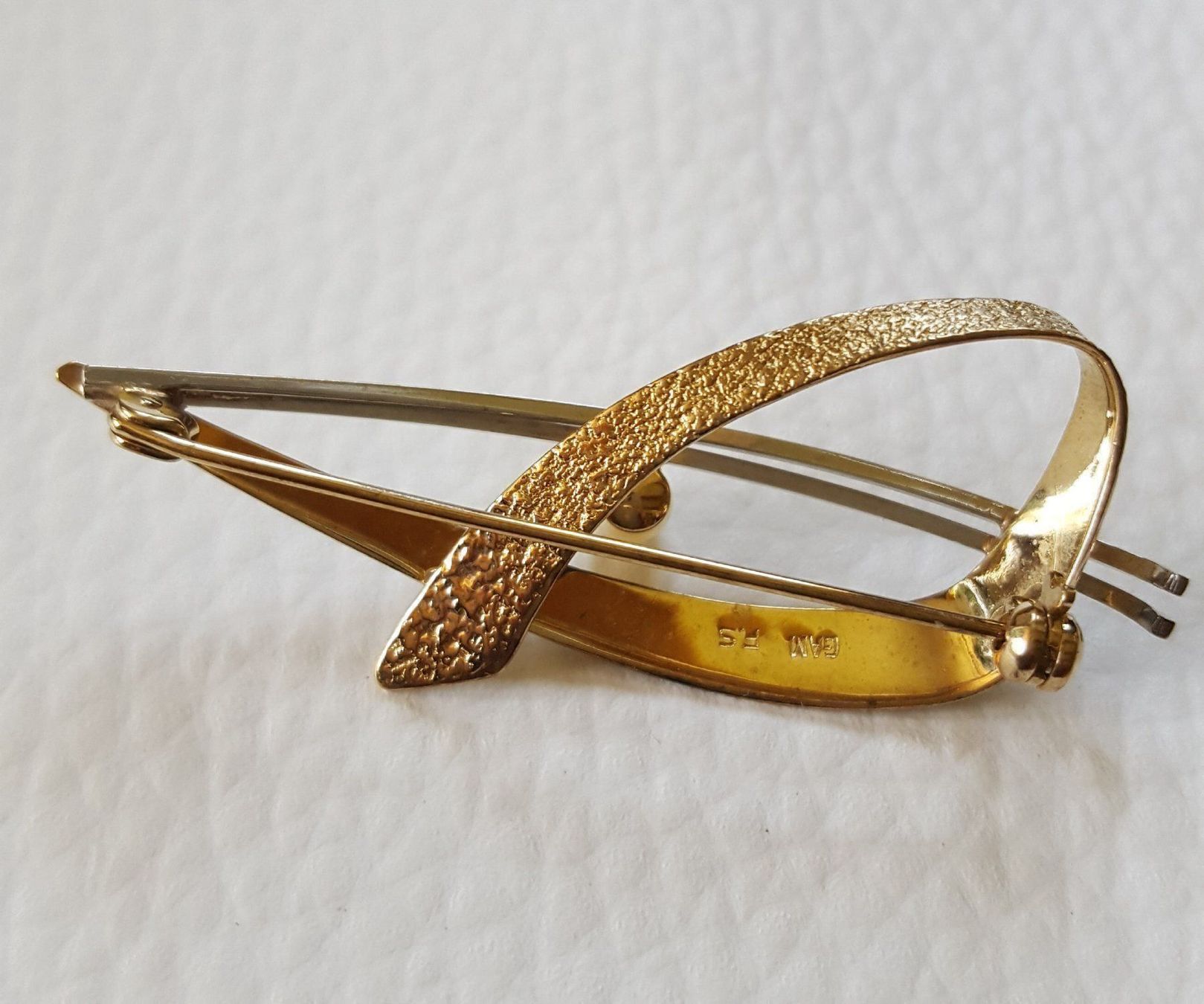 Spille & Fermagli: Gold Broche Mit Perle – Usato da Wald ZH venduto da Dasilver 5
