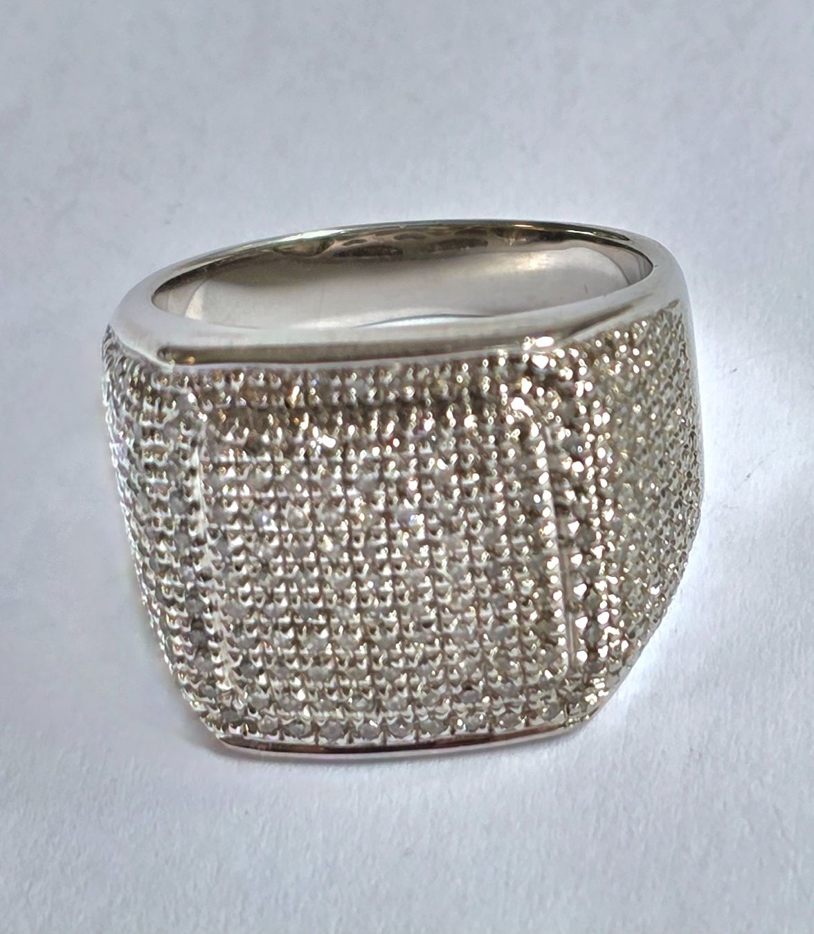Anelli: Herren Ring mit vielen Diamanten Grösse 59 – Nuovo (secondo la descrizione) da Zürich venduto da Bieter04 9