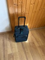 Reisekoffer blau mit Rollen und Griff gebrauchter Zustand