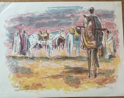 WERNER WEISSKÖNIG LITHOGRAPHIE SIGNIERT KÜNSTLERPROBE