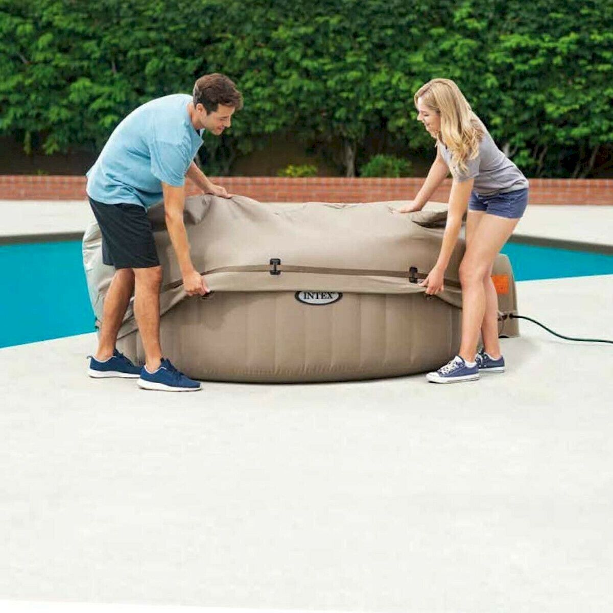 Intex Schwimmbad: INTEX Pure SPA Thermoabdeckung Ø196x71cm – Neu und originalverpackt aus Bottighofen von zaap 1