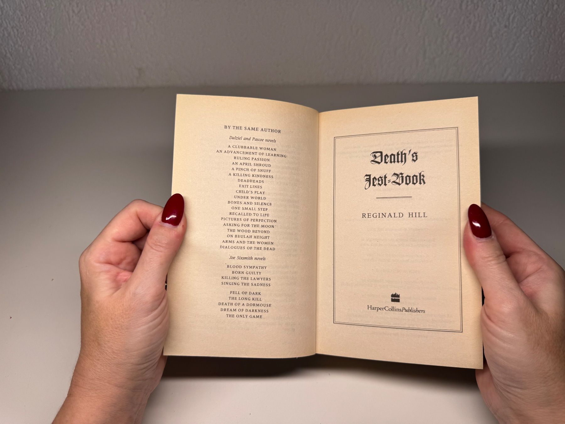 Libri: NOVEL: Reginald Hill, Death's Jest-Book – Usato da Grosswangen venduto da English_books 3