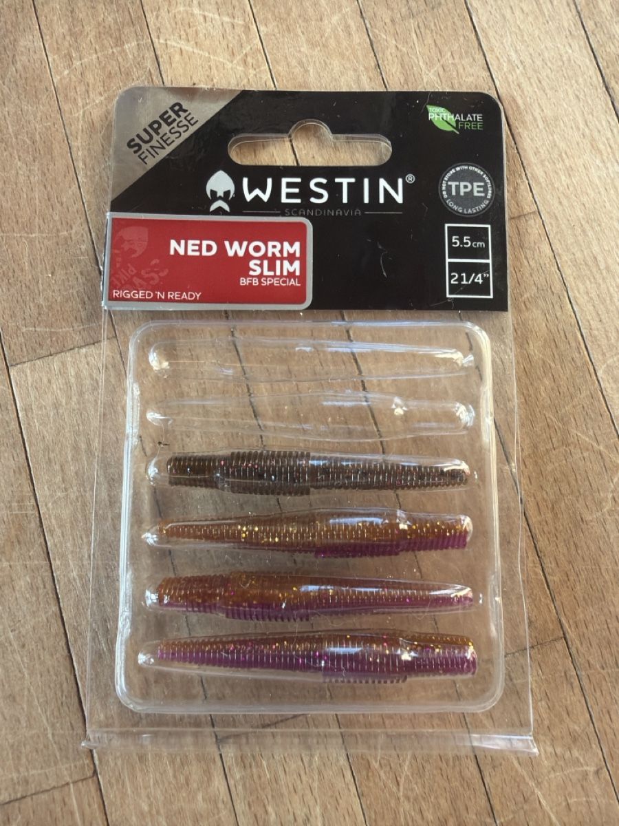 Westin Appâts: Westin Ned Worm Slim 5.5cm BFB Special Köder neu – D'occasion à Herisau par thefisherking