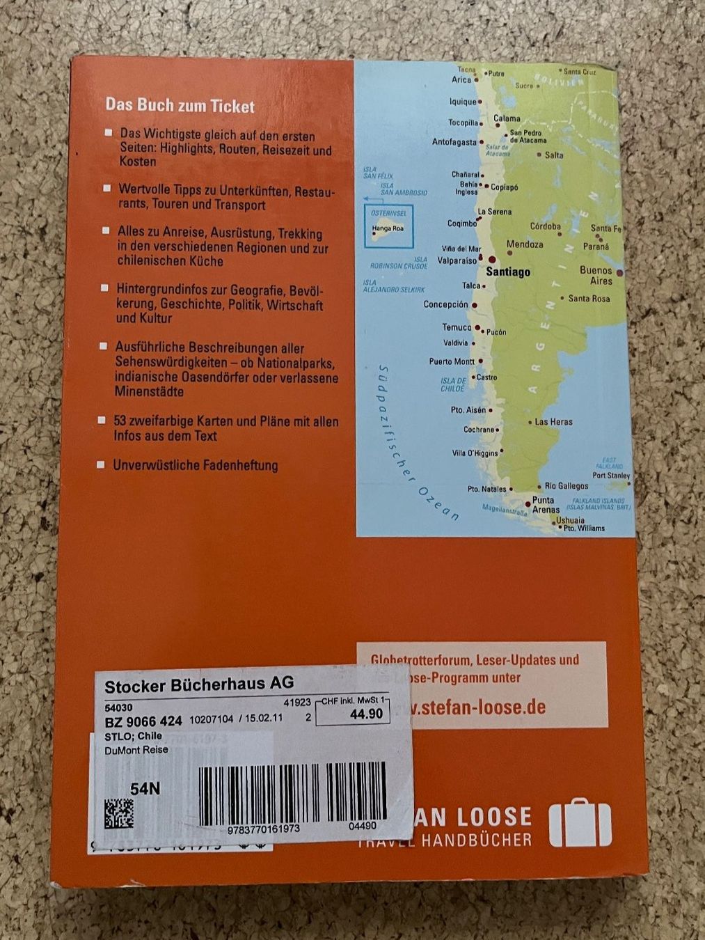 Bücher: Taschenbuch / Reiseführer "CHILE mit Osterinsel" – Gebraucht aus Grosswangen von Vita500 1