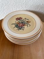 5 Desserteller, Villeroy & Boch, Blumenmotiv Rosemarie