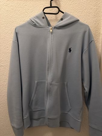 Ralph Lauren Zipper Hoodie Hellblau Gr. S - Top Zustand!