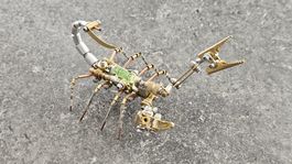 Scorpion en métal 3D Sculpture Steampunk