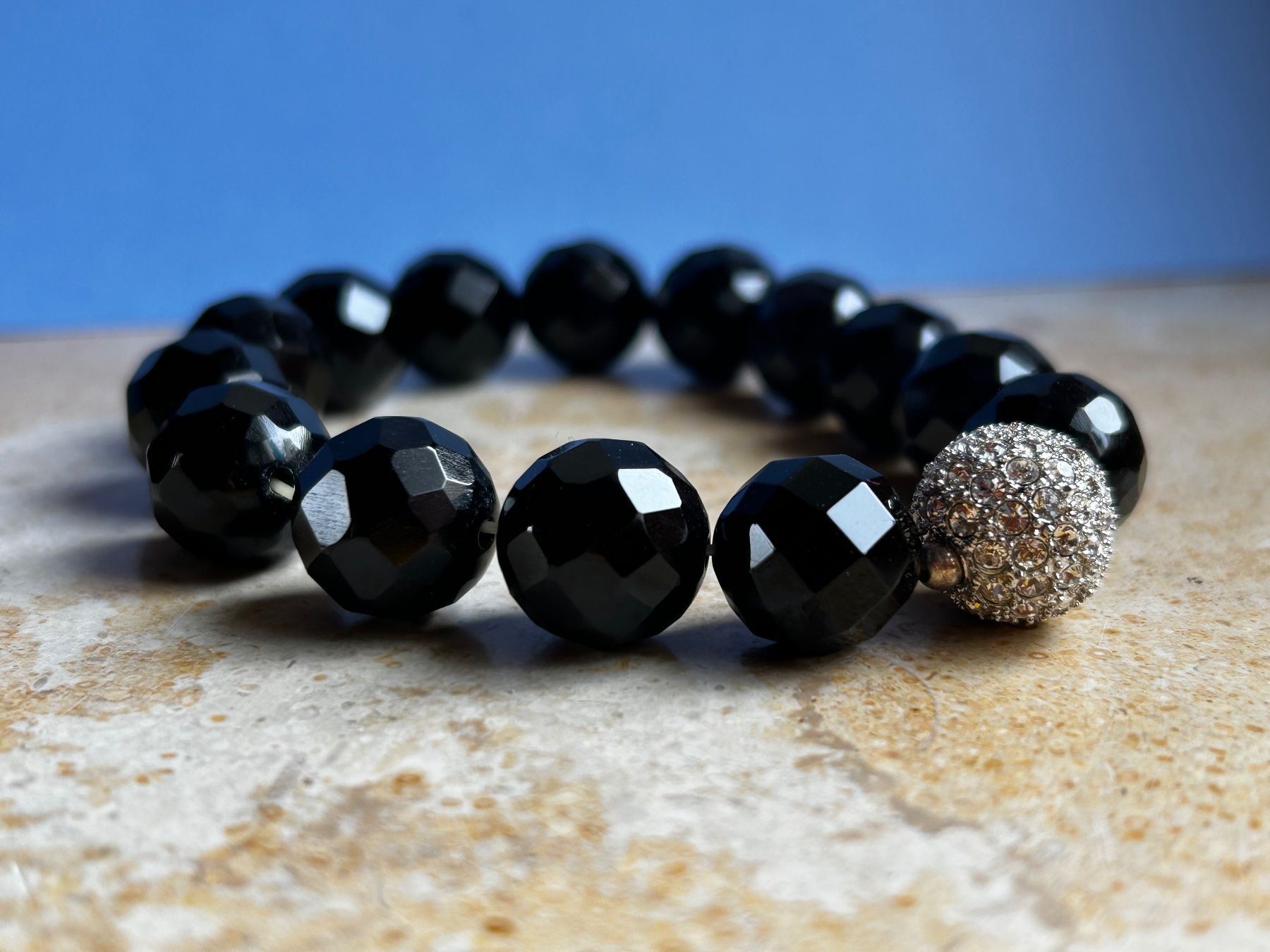Bracciali & Braccialetti: Onyx Armband mit Glitzerten 20cm – Usato da Dittingen venduto da Bellevista 6