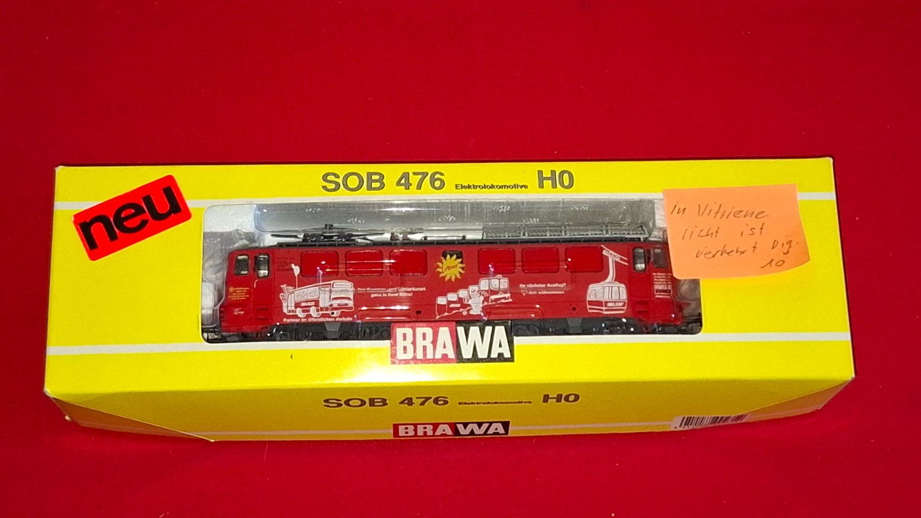 Brawa Trains électriques: Brawa : Ae 477 " Stoos " der SOB, AC, Digital – D'occasion à Märwil par Siebenzipfel 3