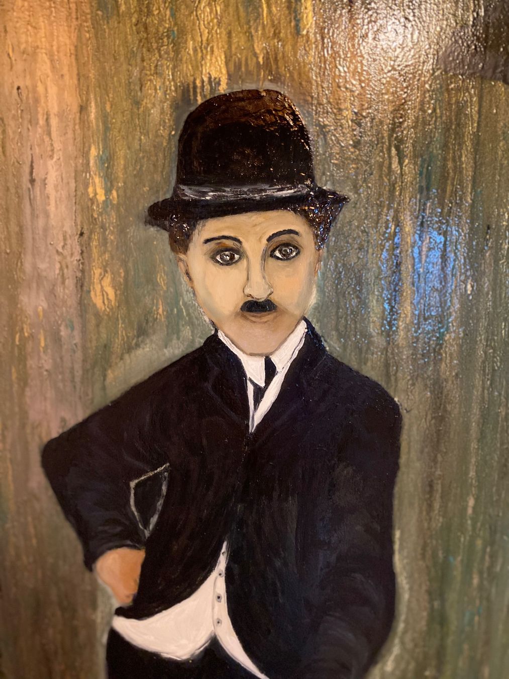 Dipinti: Oil Bild /Charles  Chaplin/Kunst Doks – Nuovo e nell'imballaggio originale da Beromünster venduto da dok_b8mf 1