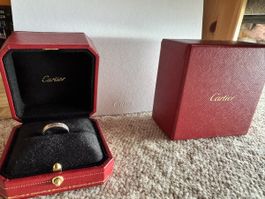 Cartier LOVE Ring Weissgold 18K Gr. 54 Full Set