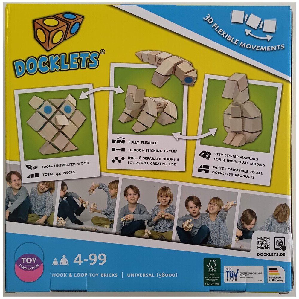 Giochi: Blocs de construction en bois, Velcro 3D flexibles-Universal – Nuovo e nell'imballaggio originale da Meyrin venduto da ChiaraMania 3