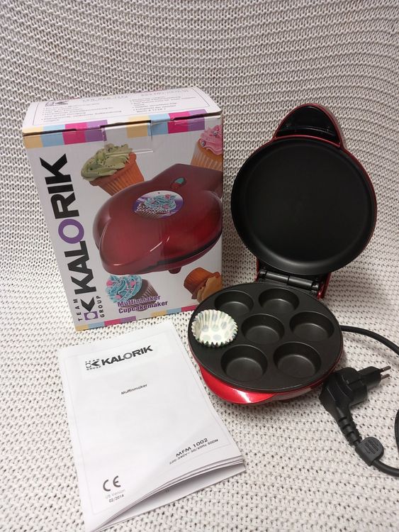 Muffinmaker/Cupcakemaker von Kalorik 500W rot Kaufen auf Ricardo