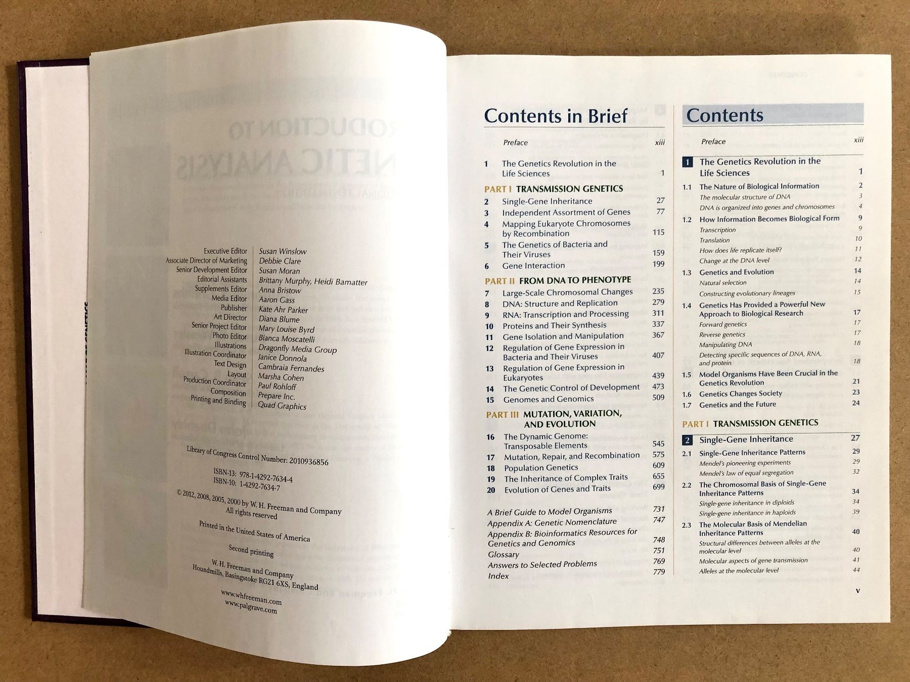 Bücher: Introduction to Genetic Analysis | Biologie | Studium | Book – Gebraucht aus Küblis von AlpinePro_GR 2