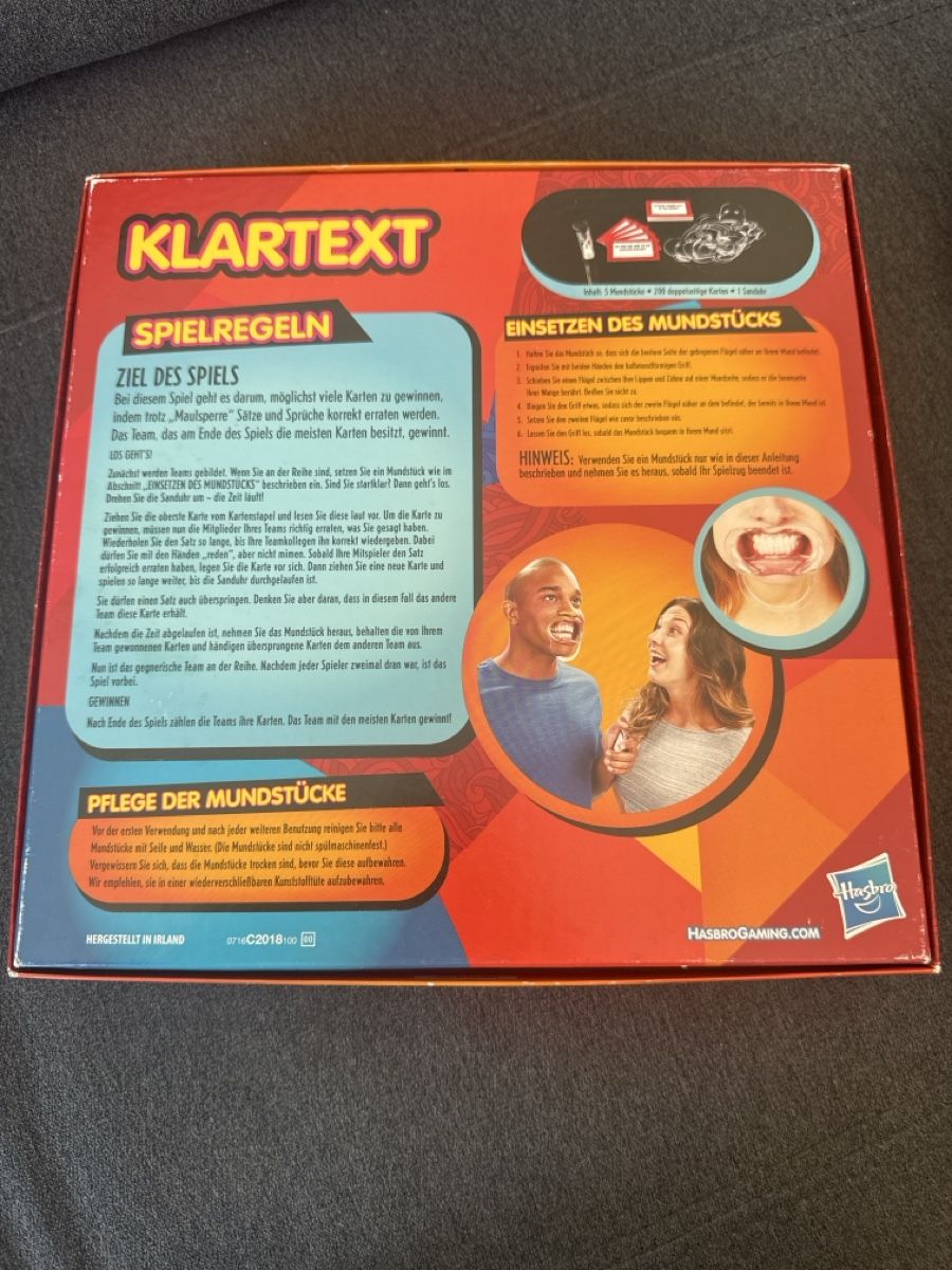 Hasbro Giochi: Gesellschaftsspiel Klartext Hasbro gebraucht – Usato da Bülach venduto da Mellinchen30 1
