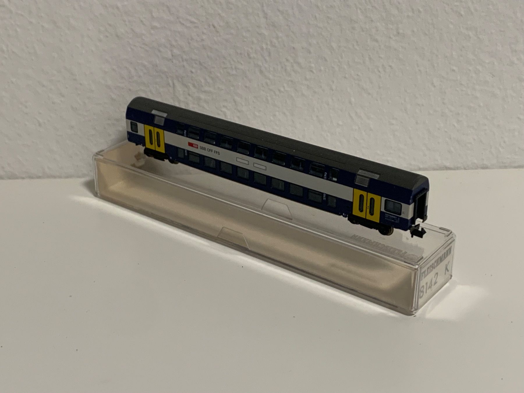 Fleischmann Modellini di ferrovie: Fleischmann DPZ 2. Klasse Doppelstock Wagen SBB – Nuovo (secondo la descrizione) da Neuenegg venduto da Mazdanier 1