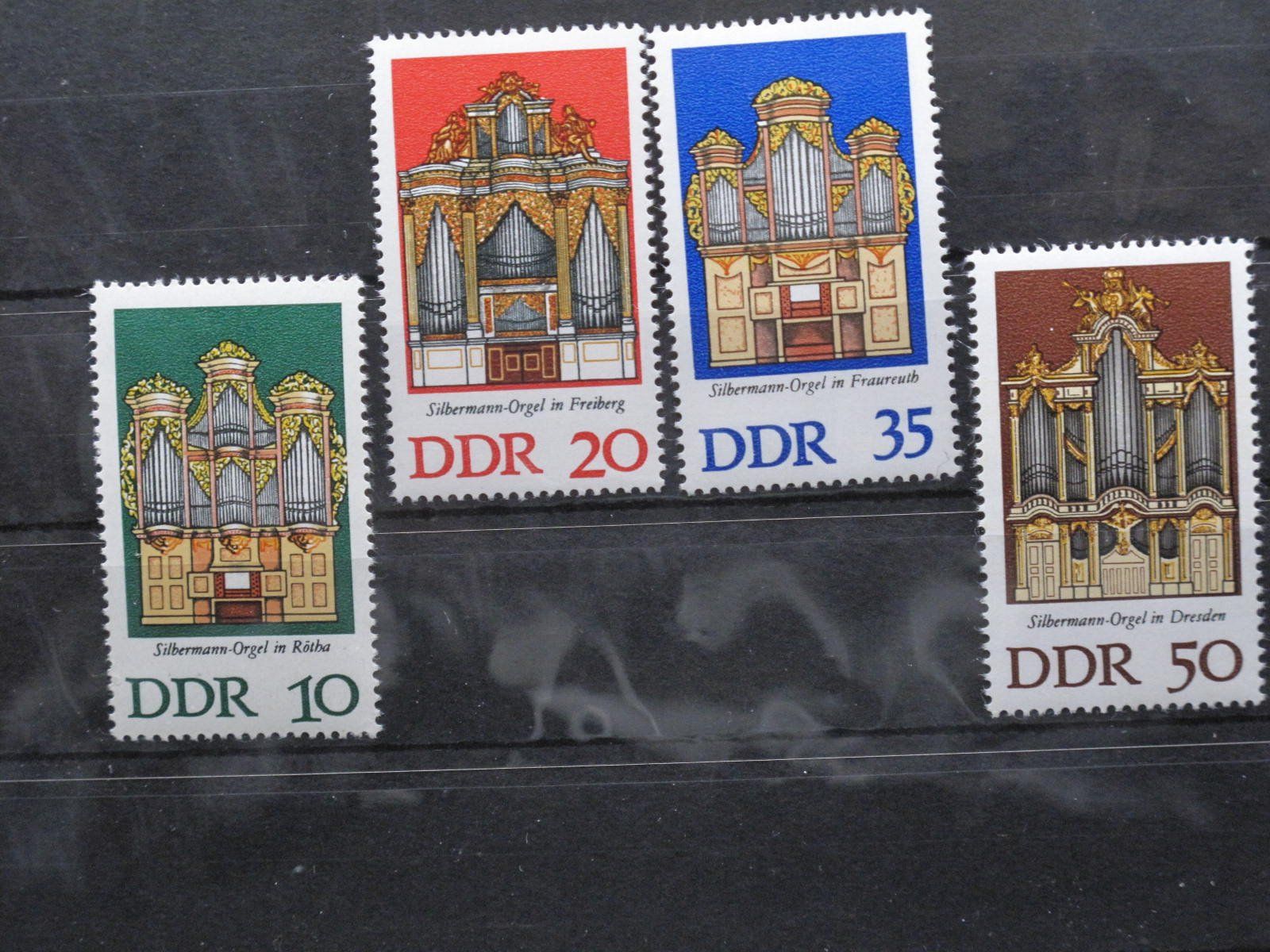 Tutti i francobolli: DDR 1976 Silbermann-Orgeln ** – Usato da Wil SG venduto da fva01
