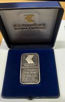 Silberbarren Kantonalbank 100g 999.0 mit Etui gebraucht