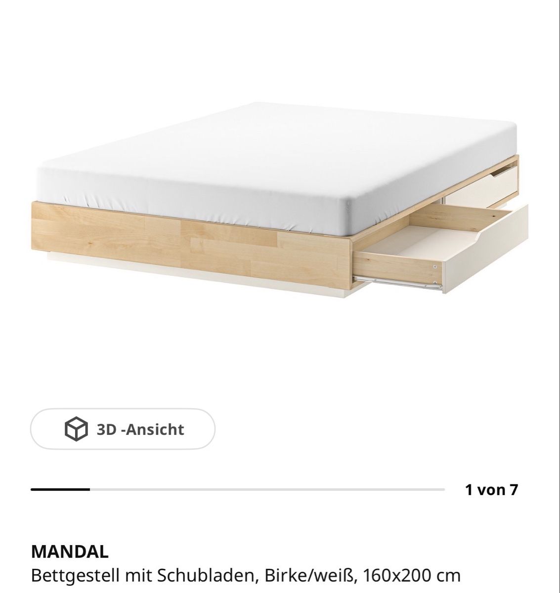 Letti: Bett, IKEA, Mandal – Usato da Zürich venduto da amy_f7tf