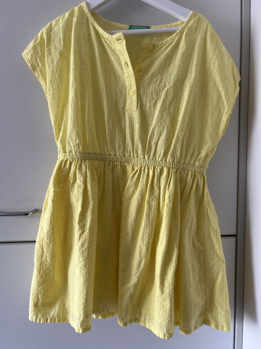 Benetton Kleider & Röcke: Sommerkleid Benetton Gr. 110 gelb – Neu (gemäss Beschreibung) aus Thun von Siladi