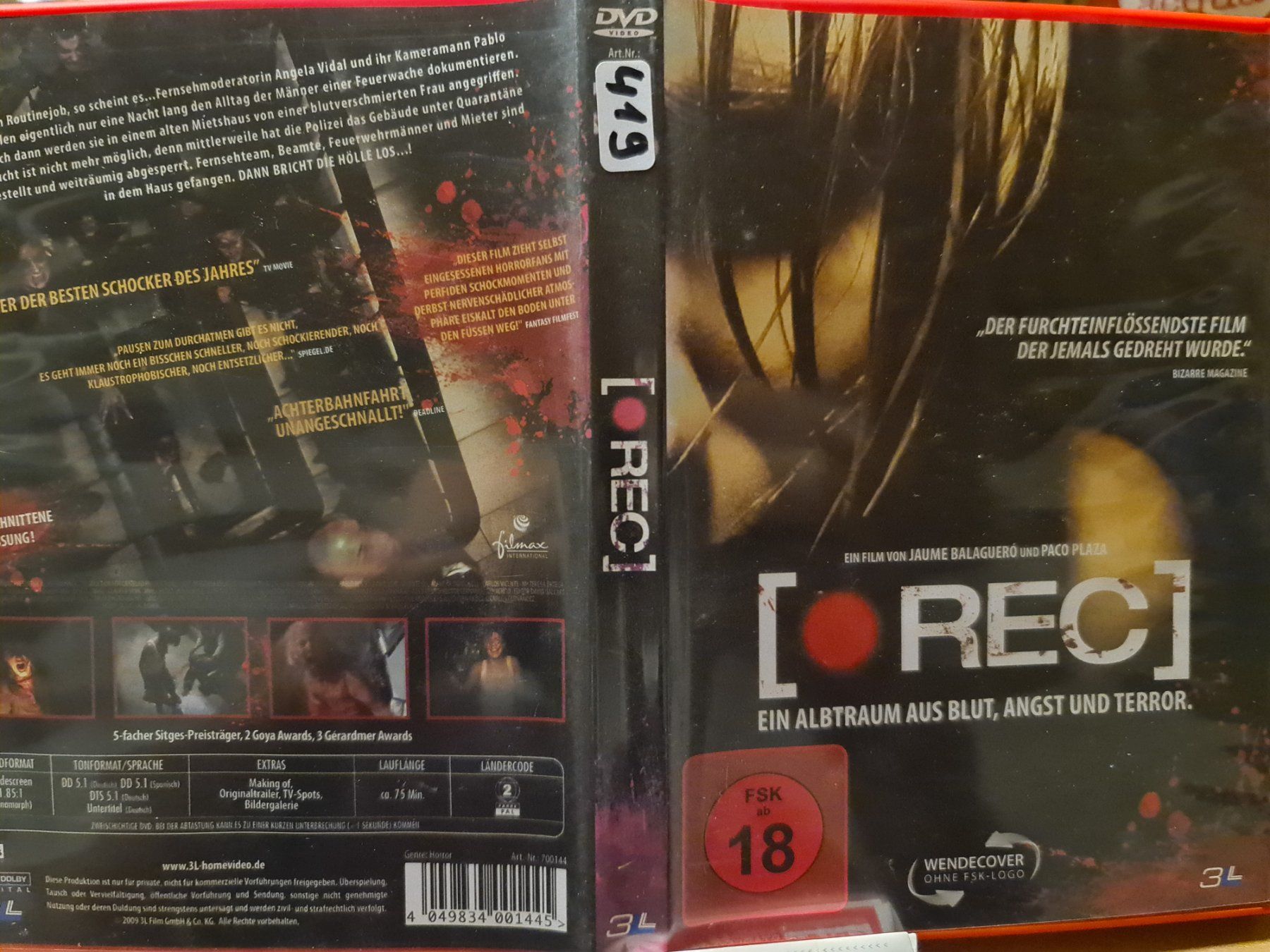 [Rec] DVD Horror-Film - Ein Alptraum aus Blut und Terror! (Gebraucht ...