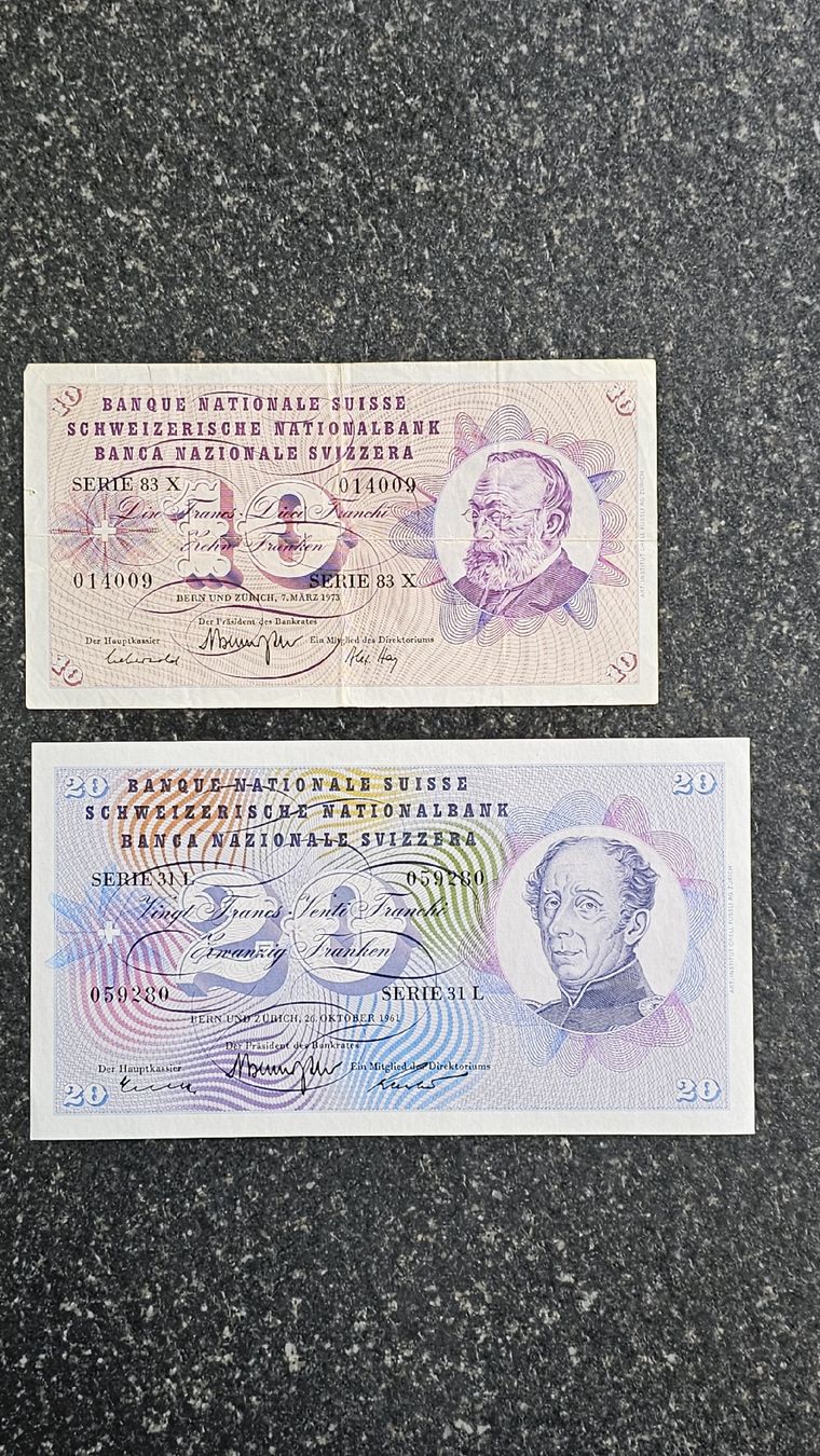 Billets de banque: Banknote 1961 – D'occasion à Unterterzen par Speedy076