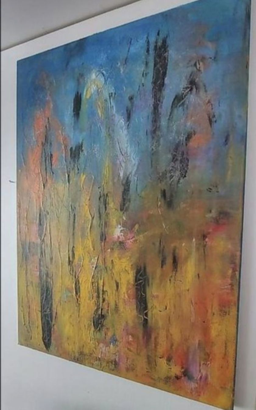 Gemälde: Gemälde Flammender Nebel handmade 50×70 – Neu (gemäss Beschreibung) aus Riehen von Steinbock1970 2