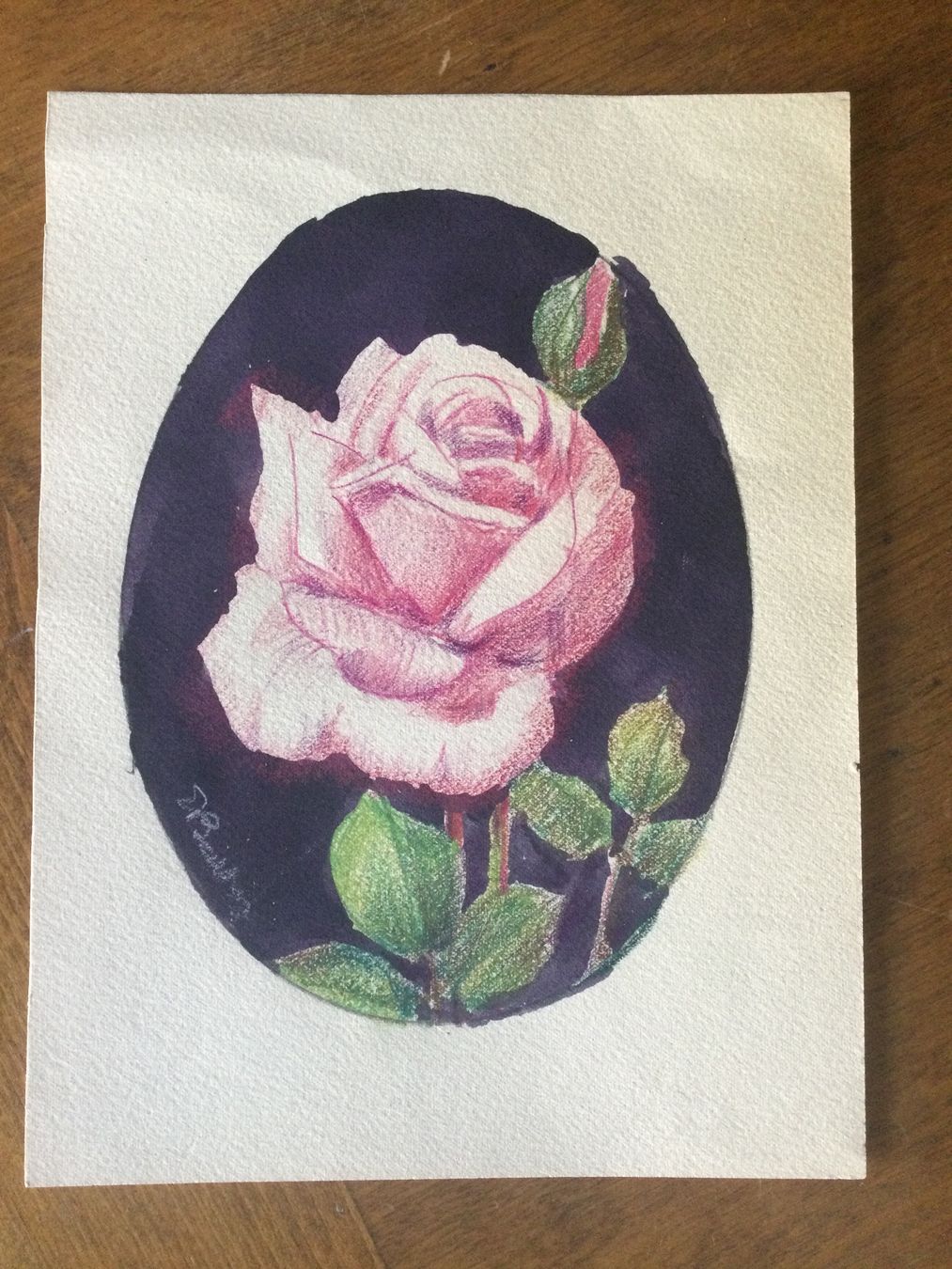 Dipinti: Rose 3ème d’Ernest Becker – Usato da Yvorne venduto da herjoy