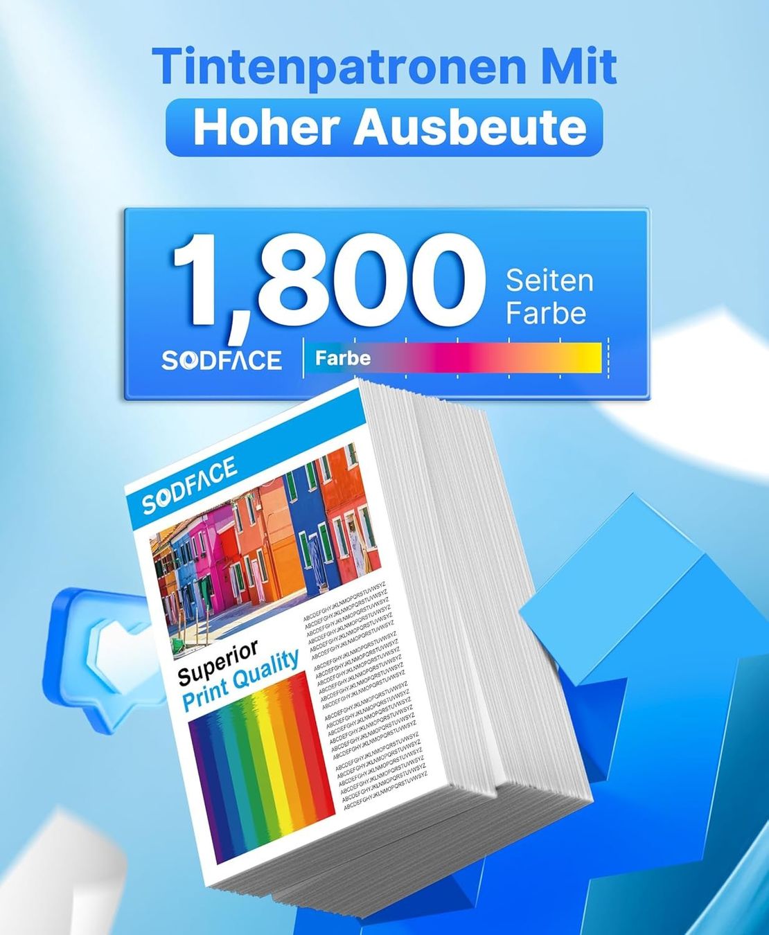 Hewlett Packard Cartucce per stampanti & toner: HP 220A Toner Set kompatibel CMYK mit Chip – Nuovo e nell'imballaggio originale da Suhr venduto da SchnapperCH 2