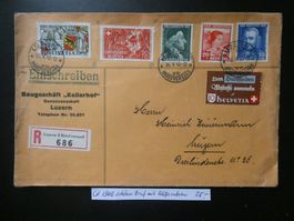 CH 1942 toller Brief mit Fehlfrankatur