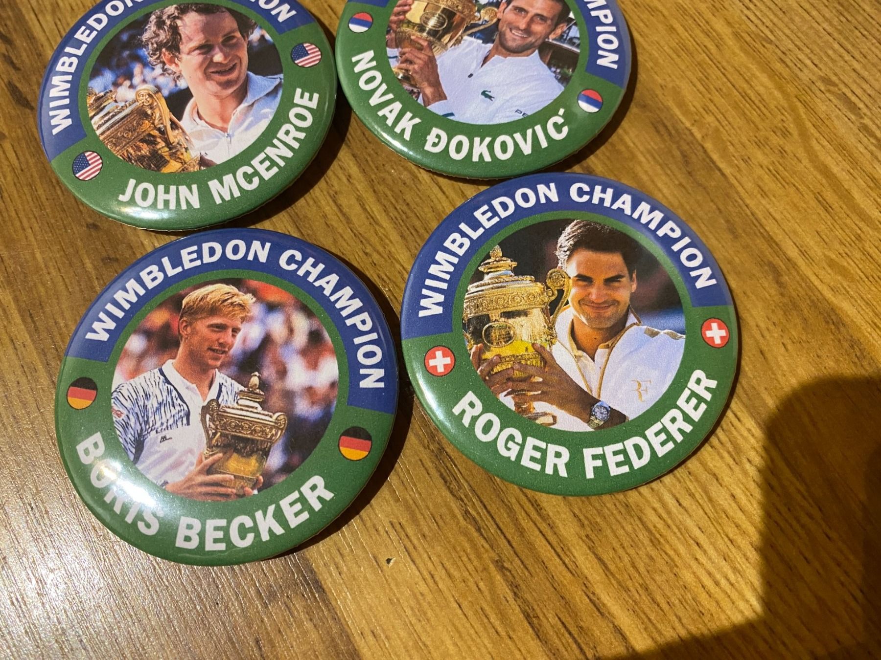Plaketten & Abzeichen: Tennis Legends-Kühlschrank Magnete – Neu (gemäss Beschreibung) aus Basel von VinylLover68 2