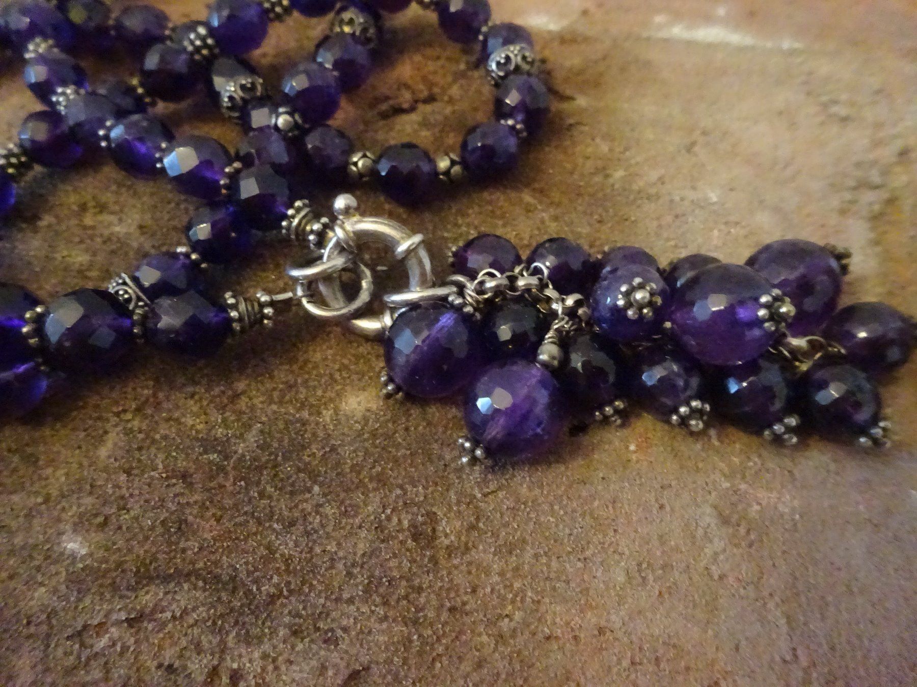 Catenine: Kette Amethyst Traube / 925 Silber – Usato da Esslingen venduto da FetteSchnecke 4