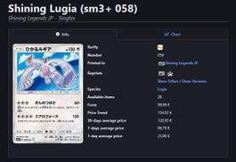 Shining Lugia sm3+ 058