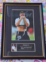 Gerahmtes Foto Paul Gascoigne signiert mit Plakette (Print)