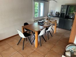 Table hêtre + 8 chaises Roche Bobois