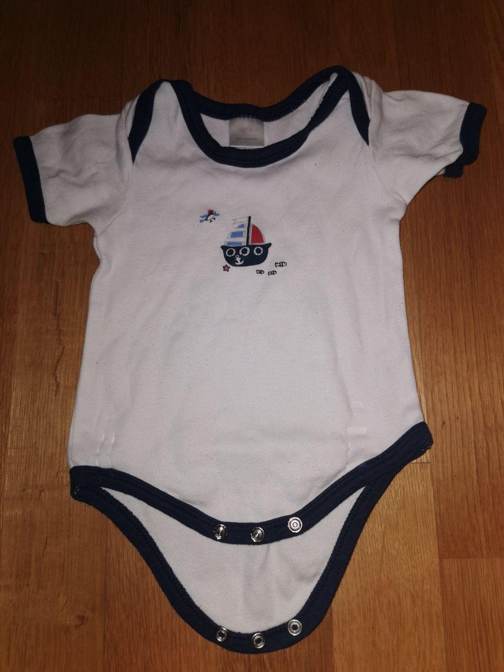 Biancheria intima: Blau weisser Body, Gr. 62/68 – Usato da Malters venduto da Wahni81