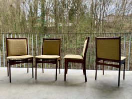SALE: 4 Palisander Danish Modern Stühle um 1960