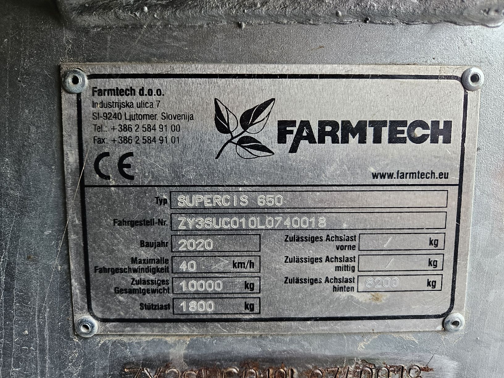 Rimorchi: Güllefass 6500Liter Schleppschuh – Usato da Lyss venduto da sisei6920 2