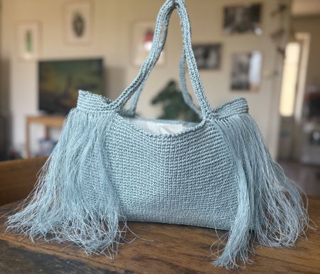 RAFIA-BAG EN CROCHET HANDMADE! PIÈCE UNIQUE