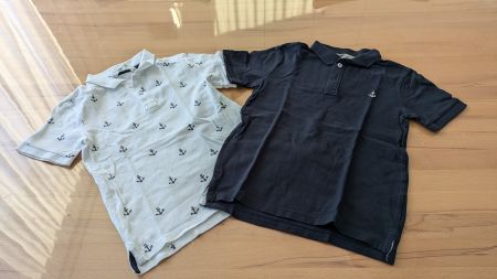 Poloshirt Set für Jungs - 6-8 Jahre / 122/128 - Anker