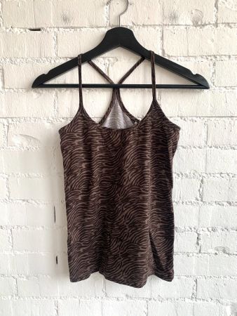 Braunes Top mit Muster von H&M
