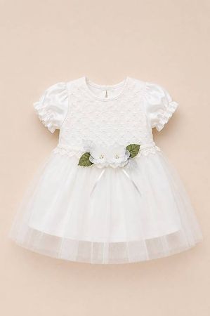 MINO - "Pearl Bloom" / Festliches Babymädchen-Kleid