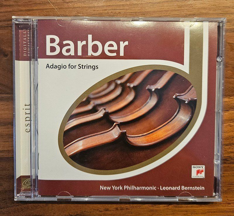 CD: CD Klassik: Barber "Adagio for Strings" Leonard Bernstein – Usato da Zürich venduto da phillyboy2007