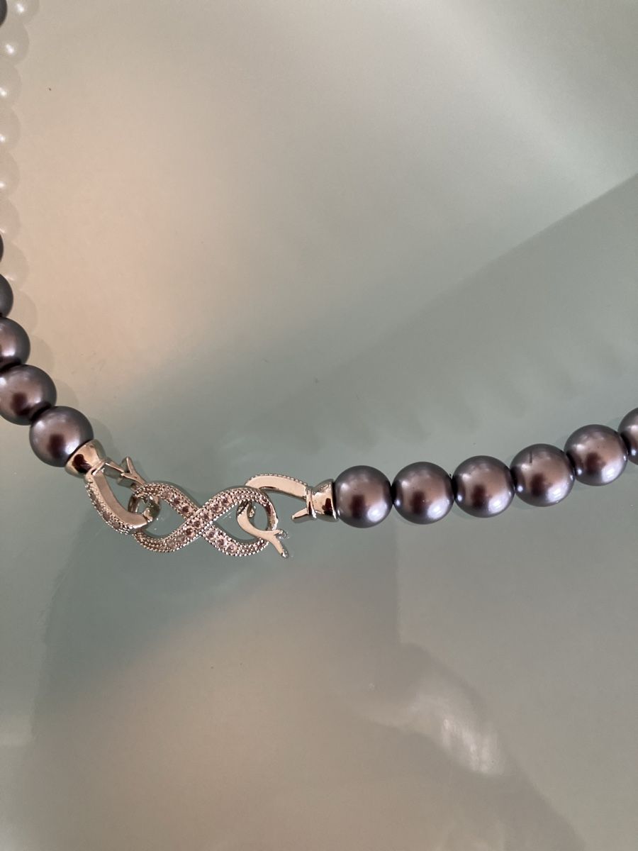 Perle (finte): Elegante Perlenkette mit schönem Verschluss – Nuovo (secondo la descrizione) da Weinfelden venduto da Seelillie 2