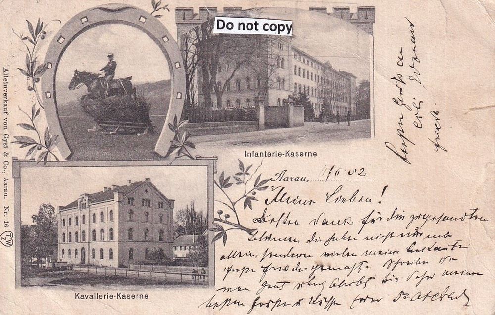 Aarau AG InfanterieKaserne um 1902 Kaufen auf Ricardo