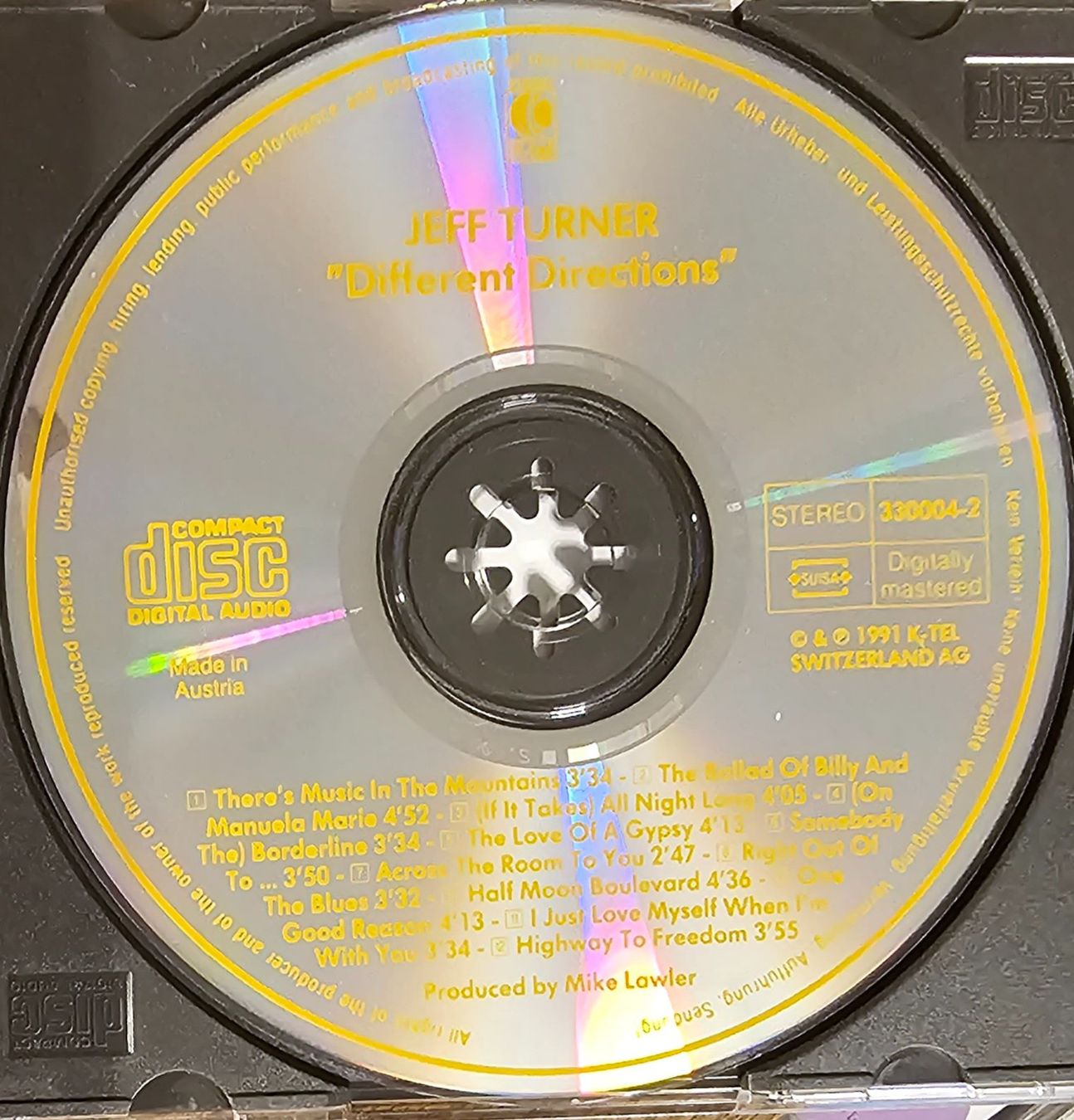 CD: Jeff Turner – Different Directions – Usato da Wahlen b. Laufen venduto da Cg10 1