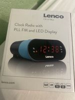 Nuovo Radio sveglia Lenco CR-07 blu con display LED