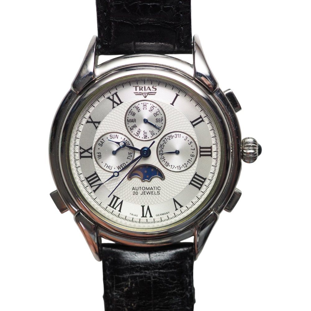 Trias Orologi: Trias Vintage Automatikklassike Mondphasen – Usato da Liestal venduto da fibonaccis